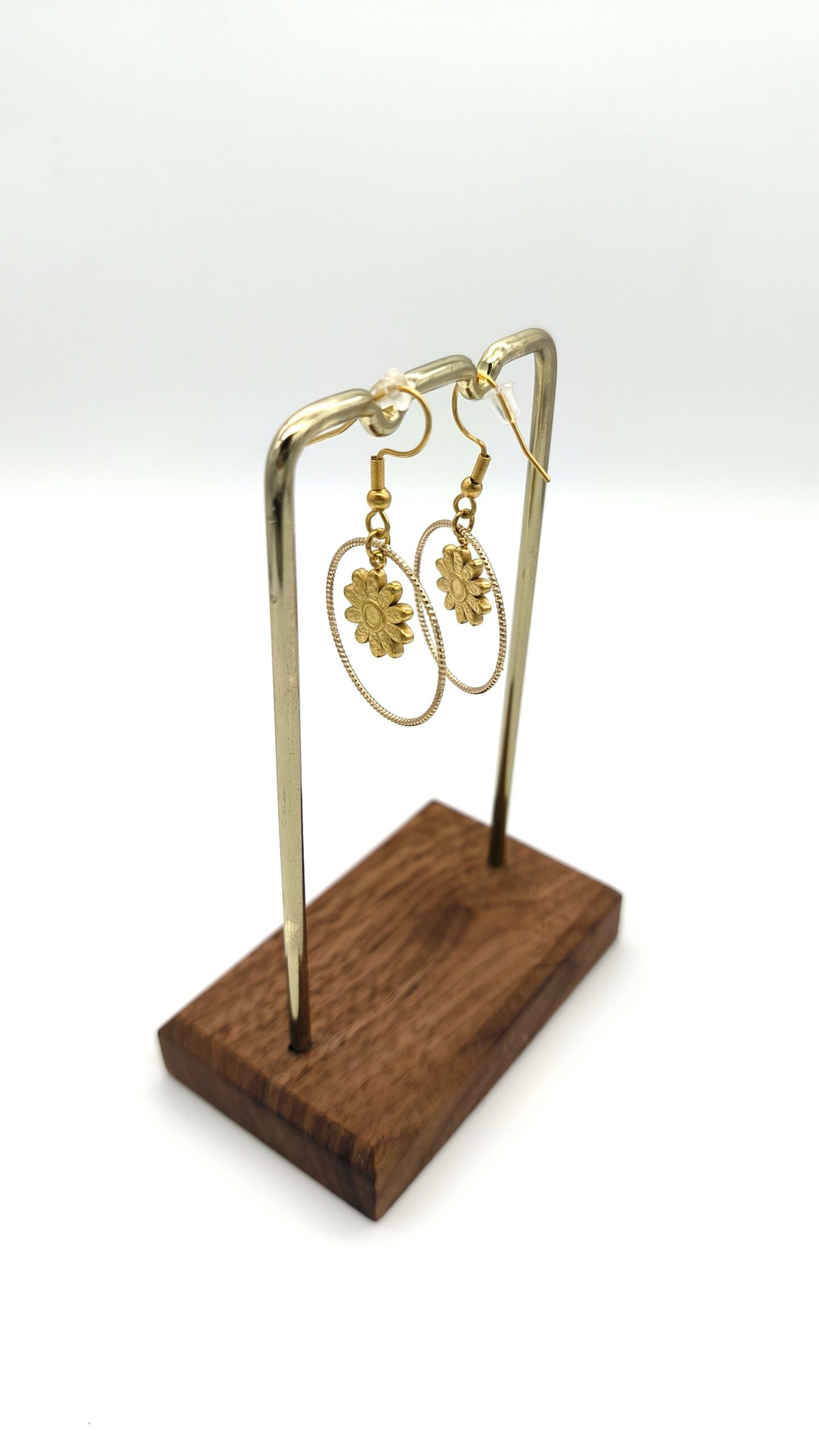 Boucles d'oreilles flower - PIECE UNIQUE – Image 3